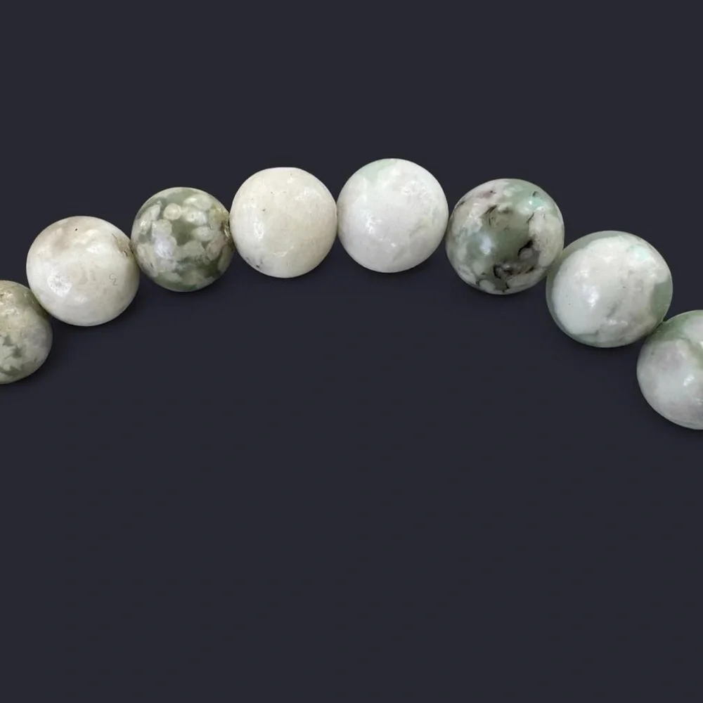 Peace Jade Gemstone Bead Bracelet 8mm